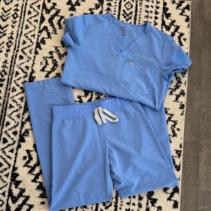 Figs ceil Blue scrub set xxs